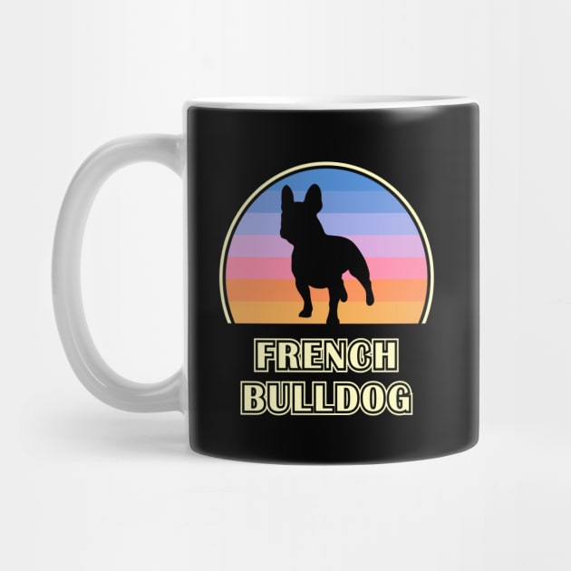 French Bulldog Vintage Sunset Dog by millersye